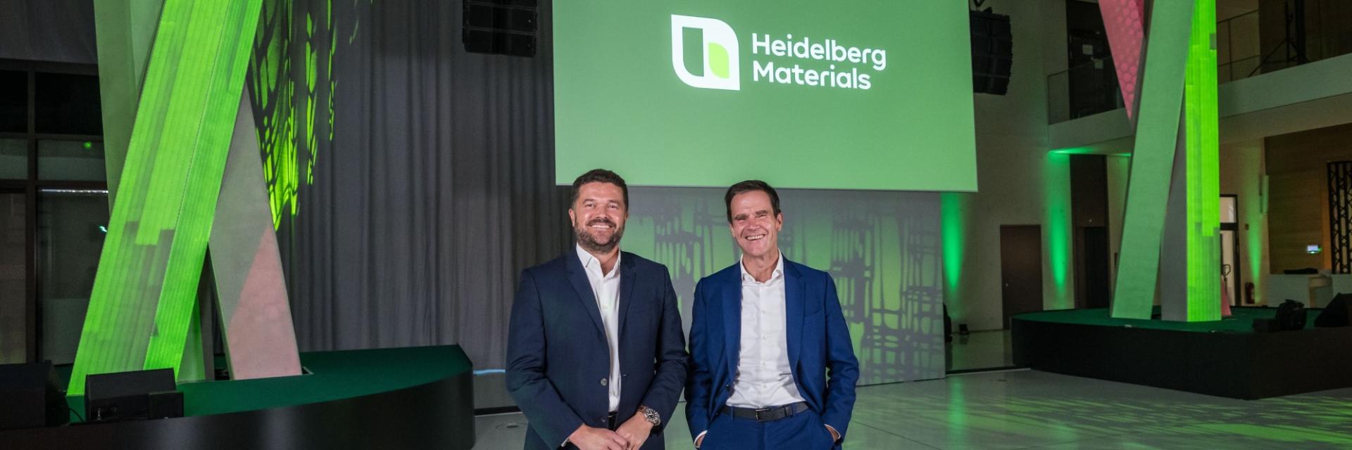 Das neue Logo von Heidelberg Materials vereint die traditionellen Werte und Zukunftsfelder des Konzerns. © Heidelberg Materials