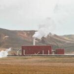 Geothermie Anlage im ländlichen Gebiet